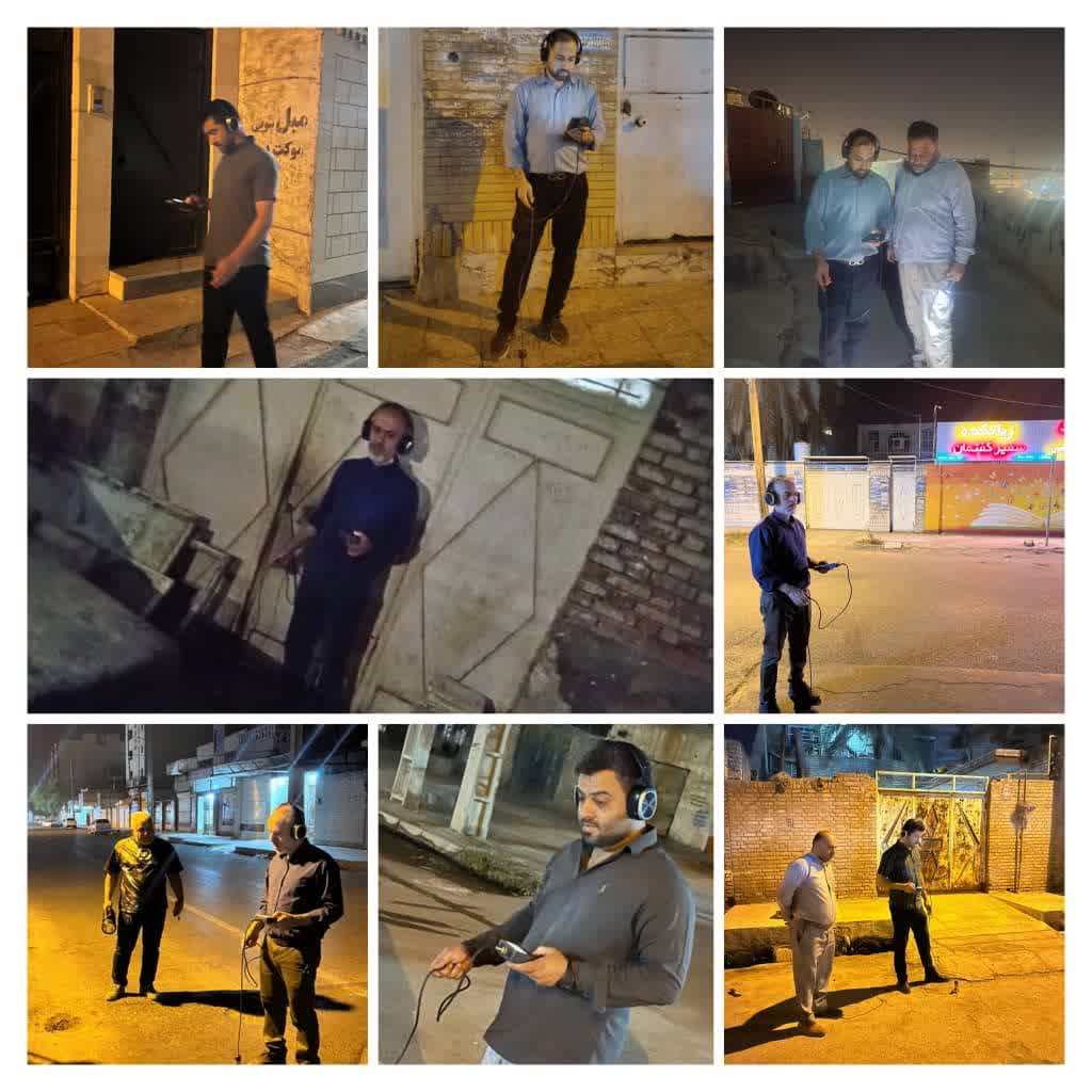 با هدف ارتقاء سطح کمی و کیفی آب شرب:شناسایی و اصلاح ۲۵۰ نشت آب در کلانشهر اهواز