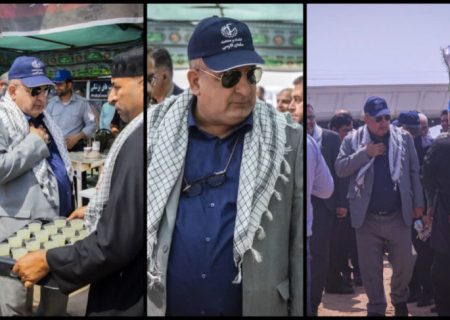 چهارمین سال خدمت‌رسانی؛ بزرگترین موکب نیشکری‌ها در مسیر شلمچه برپا شد