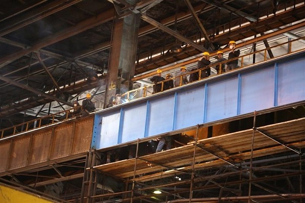 تعویض بالكهای كارگاه شمش فولادسازی ذوب آهن اصفهان