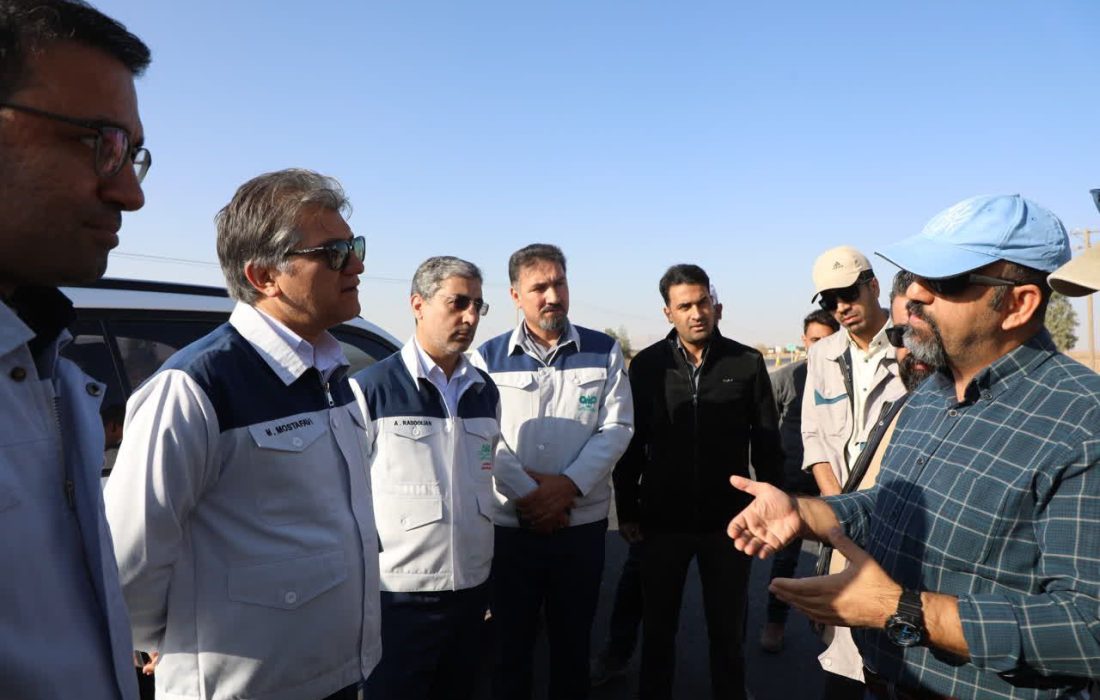 بازدید مدیرعامل فولاد سنگان از پروژه جاده خواف- تربت حیدریه