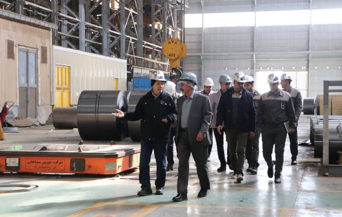 بازدید عضو هیئت‌مدیره و مجری طرح توسعه نورد سرد
