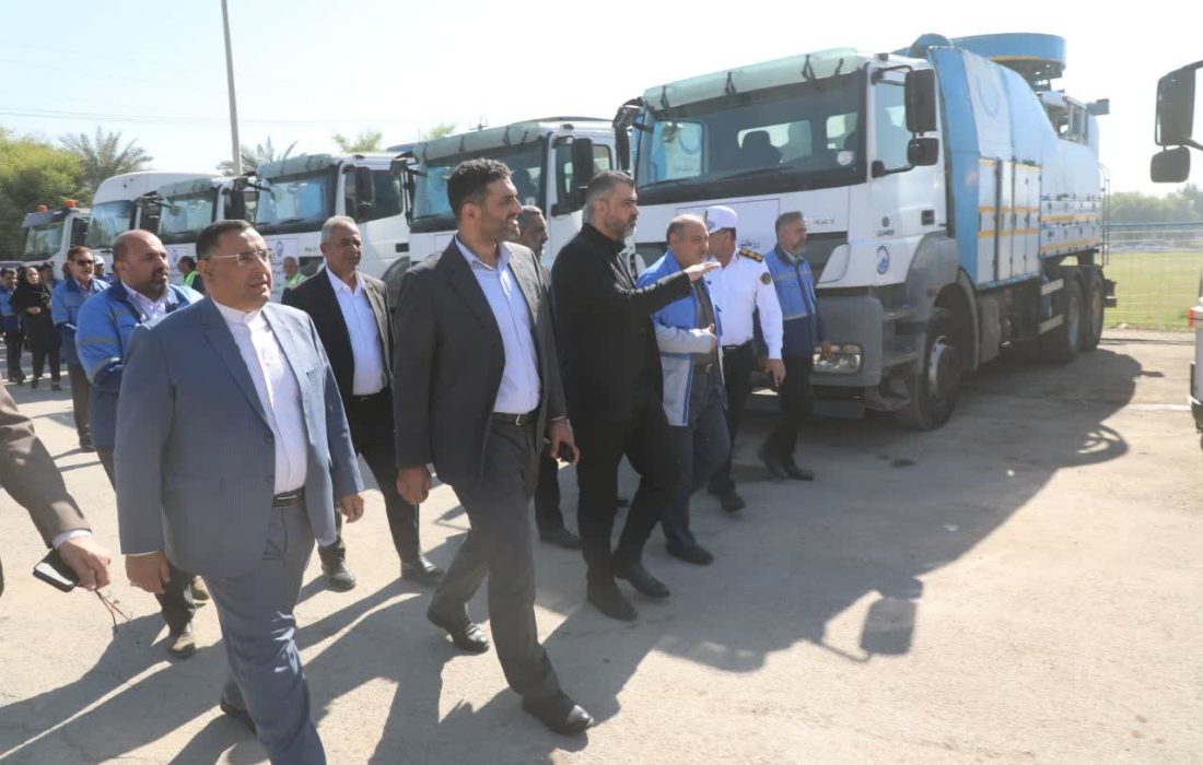 مانور آمادگی بزرگ شرکت آبفا اهواز برای کمک به دفع آب‌های سطحی