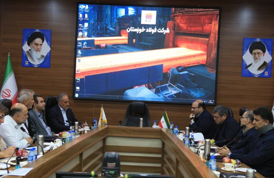 نشست مدیرعامل شرکت فولاد خوزستان با مدیرعامل برق منطقهای استان